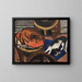 Majong e cani freddi - Max Beckmann — quadro incorniciato alla parete
