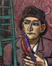 Uomo con uccello - Max Beckmann — vista dell’opera