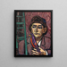 Uomo con uccello - Max Beckmann — quadro incorniciato alla parete