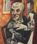 Autoritratto con bicchiere di champagne - Max Beckmann — vista dell’opera