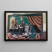 Natura morta con candela rovesciata - Max Beckmann — quadro incorniciato alla parete