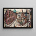 La Sinagoga a Francoforte sul Meno - Max Beckmann — quadro incorniciato alla parete
