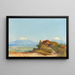 Paesaggio siciliano con l'Etna sullo sfondo - Max Friedrich Rabes — quadro incorniciato alla parete