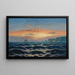 Vele vicino alla costa nella luce della sera - Max Jensen — quadro incorniciato alla parete