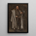 Ritratto di un gentiluomo con cappotto bordato di pelliccia - Max Johann Bernhard Koner — quadro incorniciato alla parete