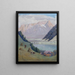 Lago di montagna - Max Kahrer — quadro incorniciato alla parete