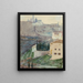 Vista di Siena - Max Klinger — quadro incorniciato alla parete