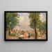 Giardino della birra vicino al Wannsee - Max Liebermann — quadro incorniciato alla parete