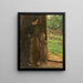 Donna con bambino sotto l'albero - Max Liebermann — quadro incorniciato alla parete
