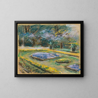 Max Liebermann - Die Blumenterrasse im Wannseegarten nach Nordosten.webp