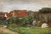 Case di Villaggio con Girasoli - Max Liebermann — vista dell’opera
