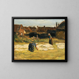 Max Liebermann - Dorfwinkel mit Bleiche village corner with bleach.webp