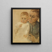 Piccola-figlia Maria tra le braccia della tata - Max Liebermann — quadro incorniciato alla parete
