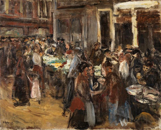 Mercato delle gemme ad Amsterdam - Max Liebermann — vista dell’opera