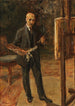 Autoritratto in abito davanti al cavalletto, in piedi - Max Liebermann — vista dell’opera