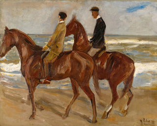 Max Liebermann - Two Riders On The Beach.webp