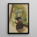 Jeune mère sous les arbres - Max Liebermann — quadro incorniciato alla parete