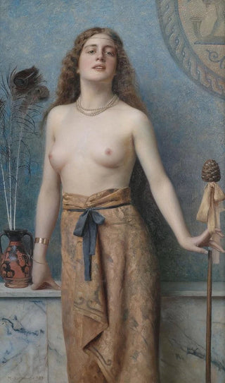 Max Nonnenbruch - Young bacchante with thrysos staff.webp