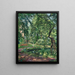 Giardino a Godramstein con un albero invaso dalla vegetazione e uno stagno - Max Slevogt — quadro incorniciato alla parete