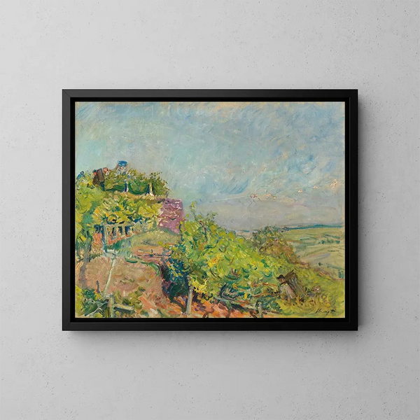 Raccolta dell'uva a Neukastel - Max Slevogt — quadro incorniciato alla parete