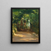 Gruppo di equitazione in foresta - Max Slevogt — quadro incorniciato alla parete