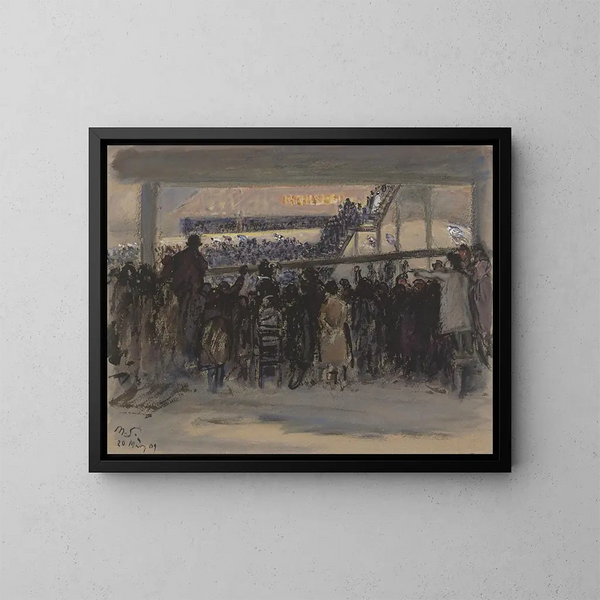 Corsa di sei giorni a Berlino - Max Slevogt — quadro incorniciato alla parete