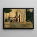 Cena sulla terrazza della Badenburg nel parco del castello di Nymphenburg - Max Slevogt — quadro incorniciato alla parete