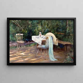 Max Uth - Kaffeestunde im Garten.webp