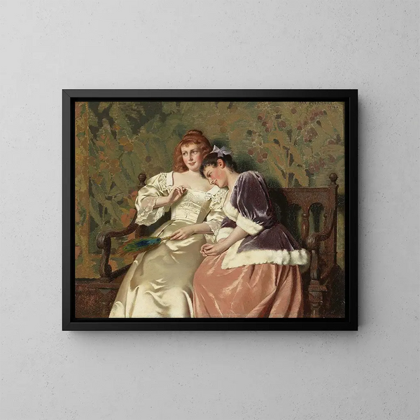 Due amici - Max Volkhart — quadro incorniciato alla parete