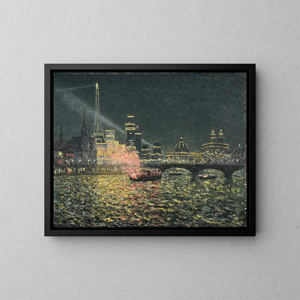 Fête nocturne, Esposizione universale, Parigi 1900 - Maxime Maufra — quadro incorniciato alla parete