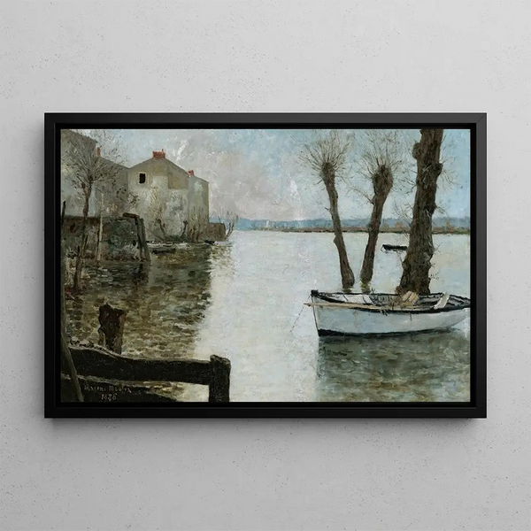 Inondazione - Maxime Maufra — quadro incorniciato alla parete