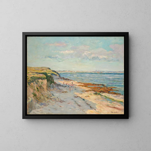 La Plage de Kerhostin, Morbihan - Maxime Maufra — quadro incorniciato alla parete