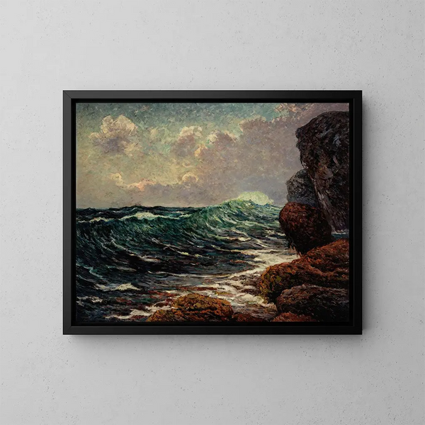 La mare montante à Port-Blanc - Maxime Maufra — quadro incorniciato alla parete