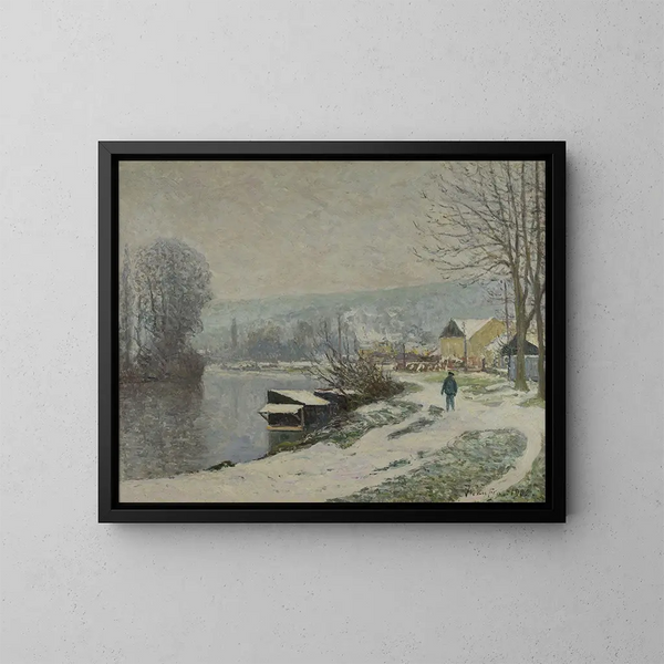 La neige à Port-Marly - Maxime Maufra — quadro incorniciato alla parete