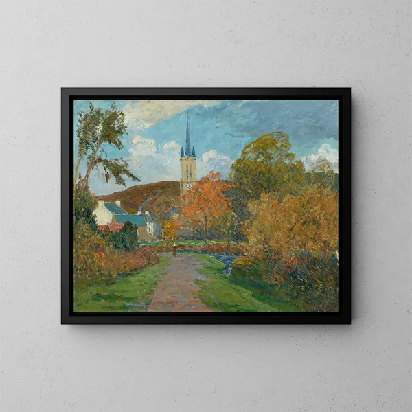 L'Autunno a Saint-Jean-du-Doigt - Maxime Maufra — quadro incorniciato alla parete