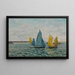 Il ritorno delle barche di pesca dei gamberetti, Le Croisic - Maxime Maufra — quadro incorniciato alla parete