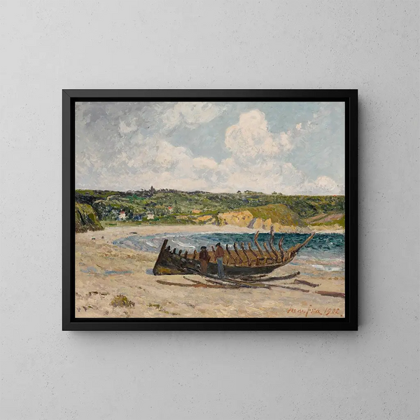 Il vecchio barca a Morgat - Maxime Maufra — quadro incorniciato alla parete