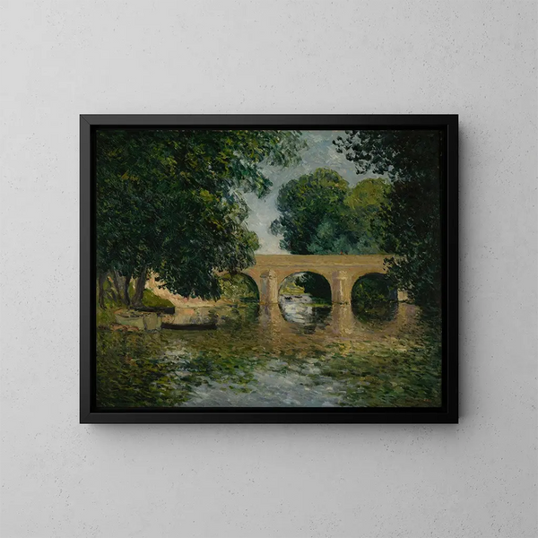 Il ponte di l'Isle-Adam o il Vecchio ponte - Maxime Maufra — quadro incorniciato alla parete