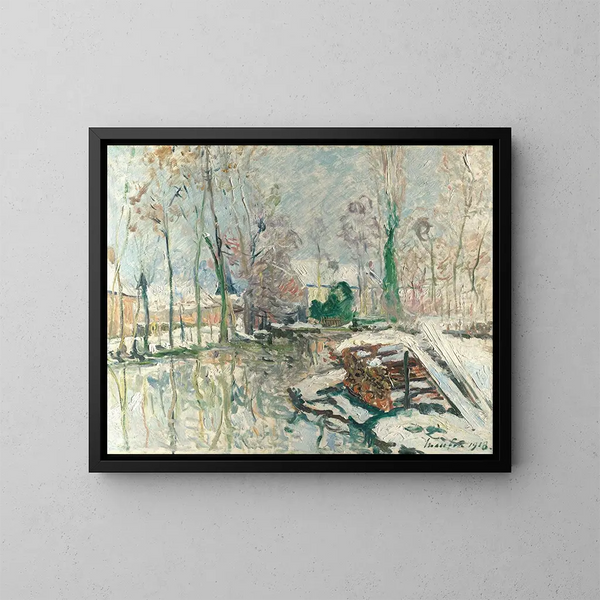 I Bordi del Boulon in inverno - Maxime Maufra — quadro incorniciato alla parete