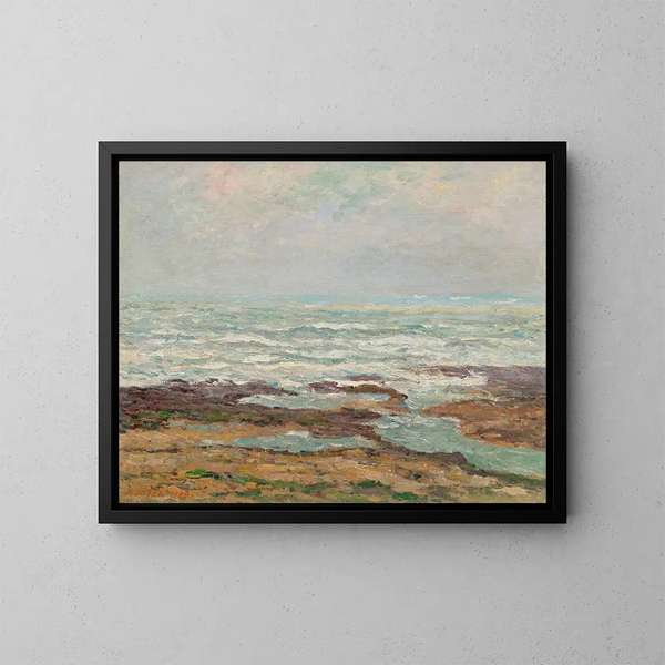 Marine, mare montante a Yport - Maxime Maufra — quadro incorniciato alla parete