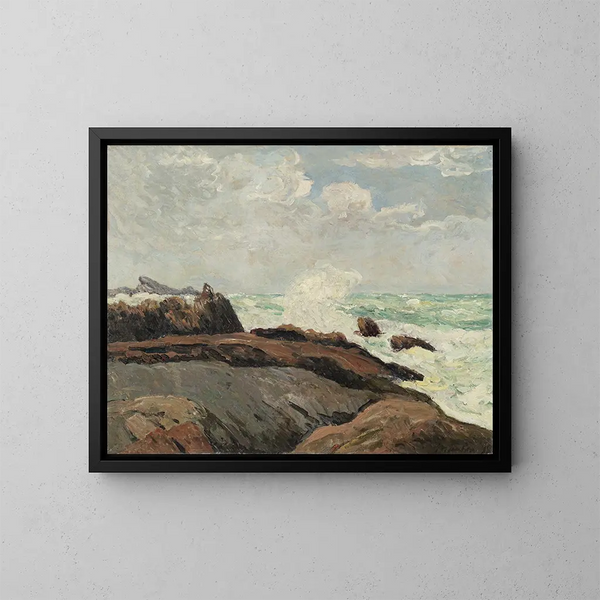 Mer forte a Saint-Gunol, Penmarch - Maxime Maufra — quadro incorniciato alla parete