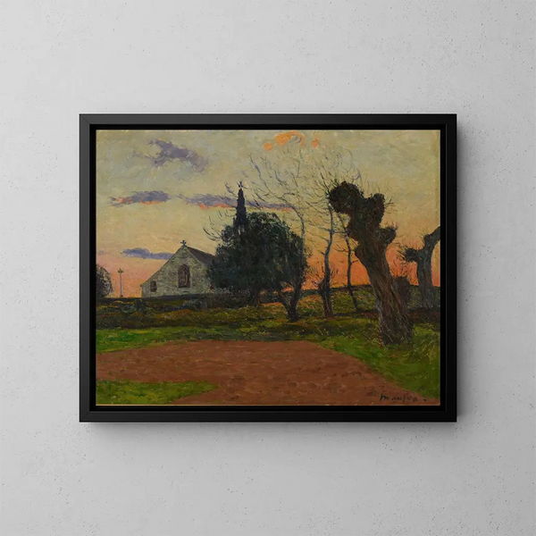 Tramonto a Cadol - Maxime Maufra — quadro incorniciato alla parete