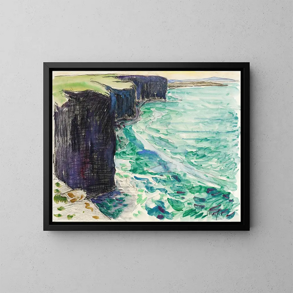 La falaise - Maxime Maufra — quadro incorniciato alla parete