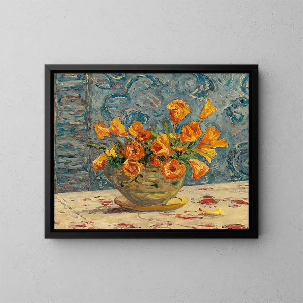 Vaso di fiori - Maxime Maufra — quadro incorniciato alla parete