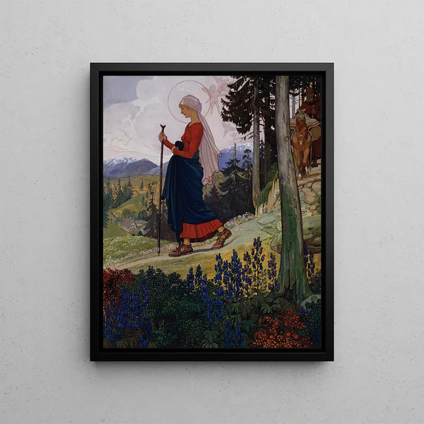 Maximilian Liebenwein - Gang Mariens ber das Gebirge.webp