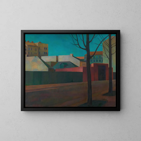 Periferia della grande città - Maximilian Reinitz — quadro incorniciato alla parete