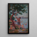 Saint-Tropez baigneurs sous le pinède - Maximilien Luce — quadro incorniciato alla parete