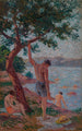 Saint-Tropez baigneurs sous le pinède - Maximilien Luce — vista dell’opera