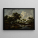 Paesaggio boscoso - Meindert Hobbema — quadro incorniciato alla parete