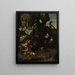 Animali e piante - Melchior d'Hondecoeter — quadro incorniciato alla parete